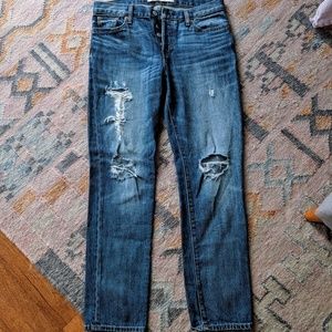 Gap destroyed boyfriend jeans